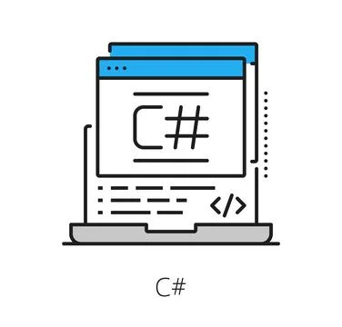 Software, program language code line icon or sign Ilustración de archivo