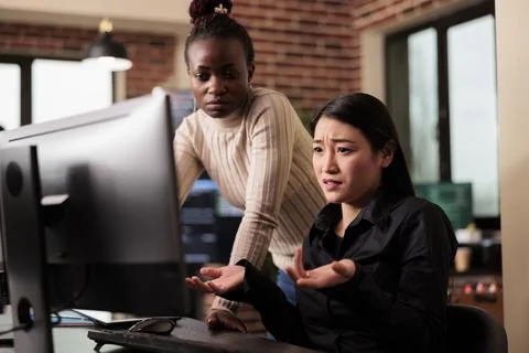 Software programers brainstorming ideas to write html code Stock Photos