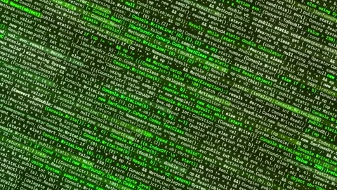 Software programmer code moves in front of the camera, software development Stock Footage 157879084