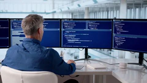 Software Programmer Or Coder Man Stock Footage 328718280