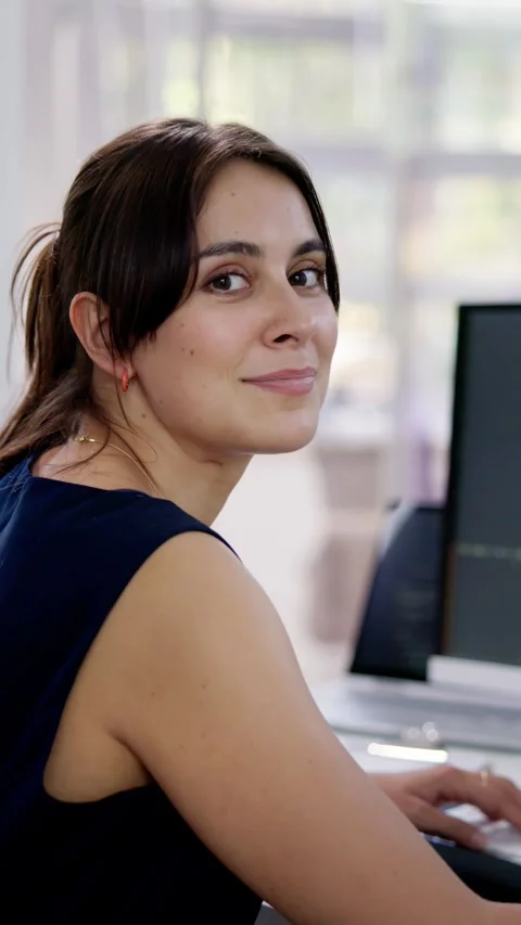 Software Programmer Or Coder Woman Stock Footage 251181199