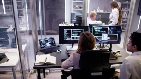 Software Programmer Or Coder Woman Stock Footage 253533307