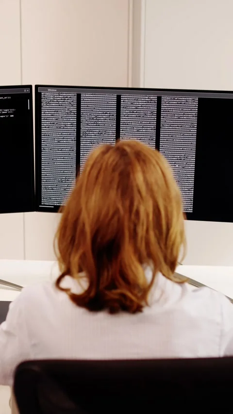 Software Programmer Or Coder Woman Stock Footage 273806998