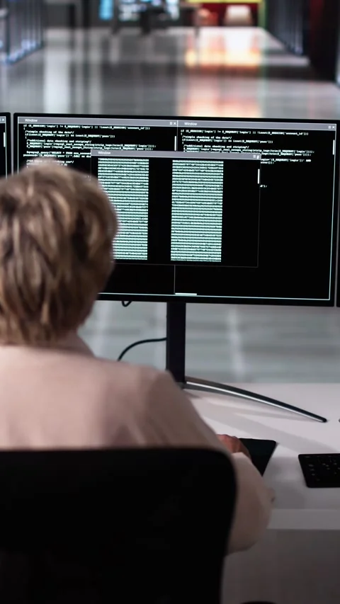 Software Programmer Or Coder Woman Stock Footage 299960039