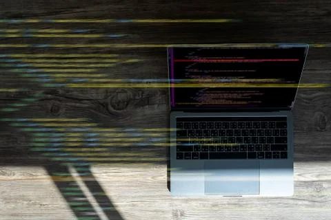 Software  Programming code abstract technology background Developer programmi Stock Photos