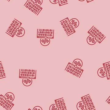 Software programming code line seamless pattern Stock Illustration