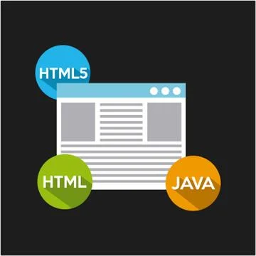 Software programming design Illustrazione stock