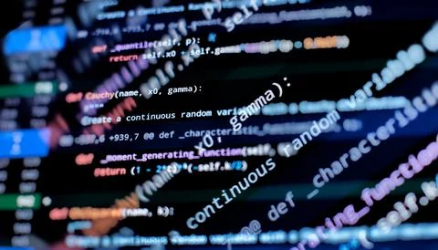 Software Programming Work Time. Code text written and created entirely by m.. 写真素材