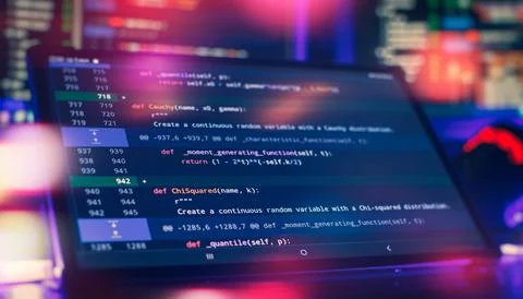 Software Programming Work Time. Program development concept. Foto stock