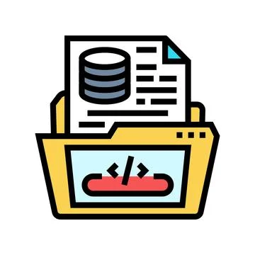 Software prototyping color icon vector illustration 스톡 일러스트