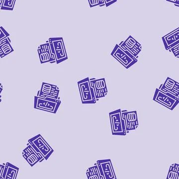 Software prototyping glyph seamless pattern Illustrazione stock