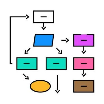 Software prototyping icon color illustration イラスト素材