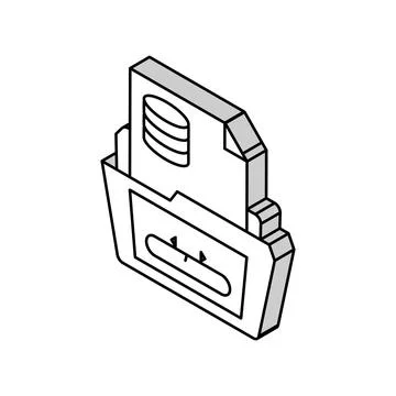 Software prototyping isometric icon vector illustration Illustrazione stock