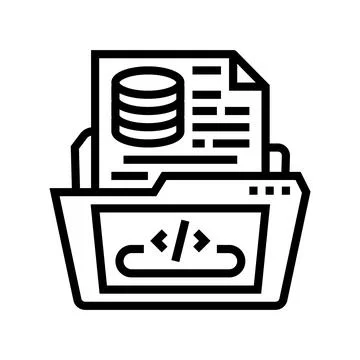 Software prototyping line icon vector illustration Stock Illustration