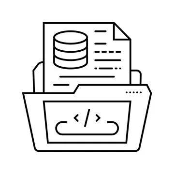 Software prototyping line icon vector illustration 스톡 일러스트