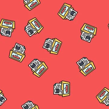 Software prototyping vector seamless pattern 스톡 일러스트