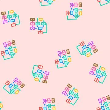 Software prototyping vector seamless pattern Stock-Illustration