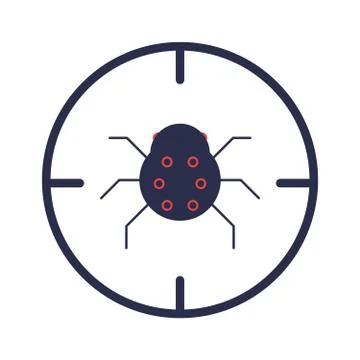 Software quality assurance, cybersecurity firewall, system, software icon Stock Illustration