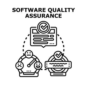 Software quality assurance delivering user satisfaction and validation Illustrazione stock