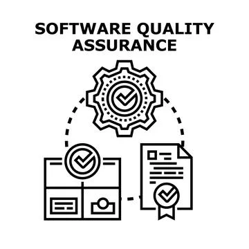 Software quality assurance process with verification and approval 스톡 일러스트