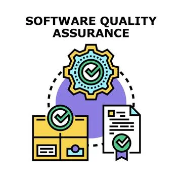 Software quality assurance process with verification and approval Stock Illustration