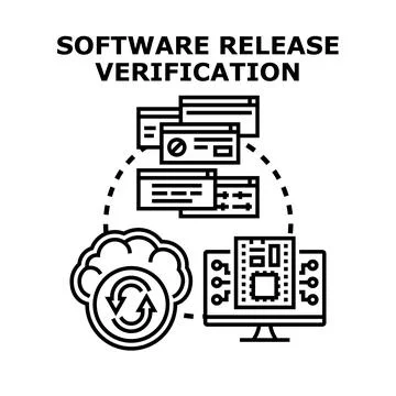 Software release verification and quality assurance process 库存插图