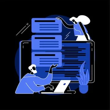 Software requirement description abstract concept vector illustration. Stock Illustration