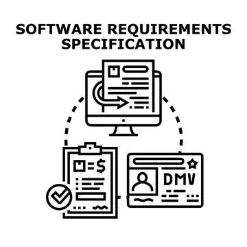 Software requirements specification development process planning イラスト素材