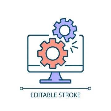 Software RGB color icon Stock Illustration