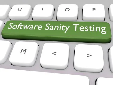 Software Sanity Testing concept Stock Photos
