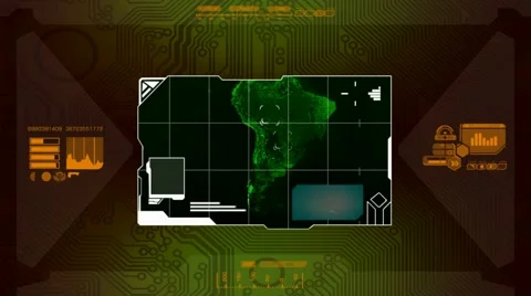 Software scanning map - code - yellow 01 Stock Footage 61526916