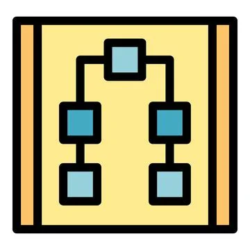 Software scheme icon vector flat 库存插图
