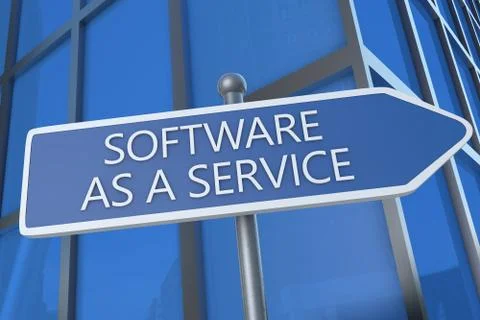 Software as a service Stock Illustration