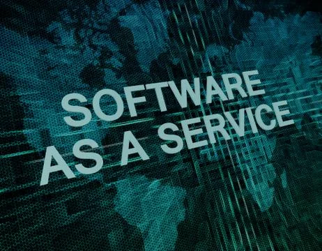 Software as a service 스톡 일러스트