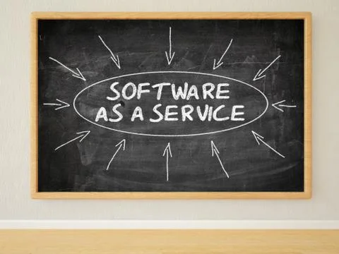 Software as a Service Stock Illustration