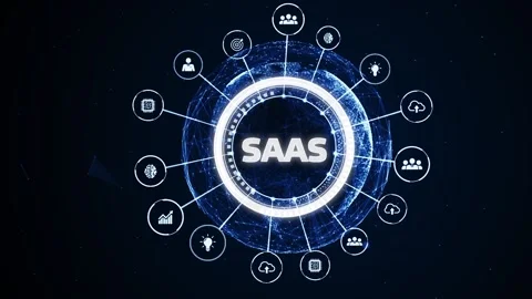 Software as a Service SaaS. Software concept. Business, modern technology, in Stock Footage 149856783