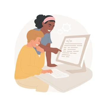 Software skills isolated cartoon vector illustration. Stock Illustration