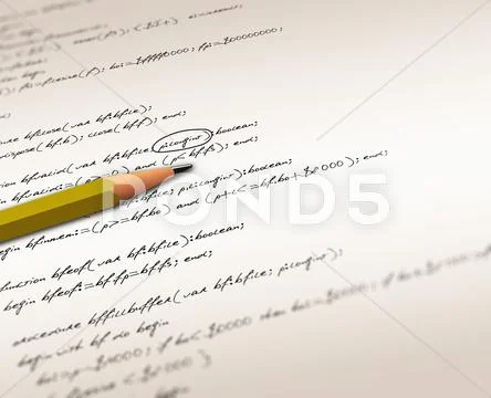 Software source codes Stock Illustration