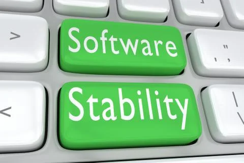 Software Stability concept Stock Illustration