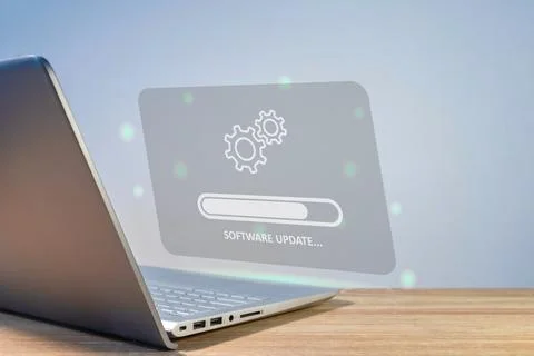 Software system update process concept Stock Photos