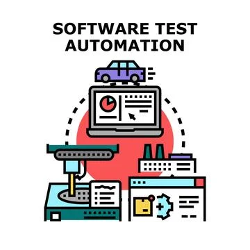 Software test automation for quality control and development 스톡 일러스트