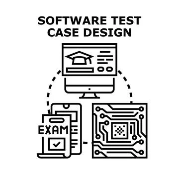 Software test case design for quality assurance Illustrazione stock