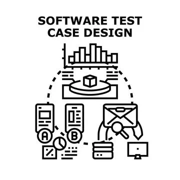 Software test case design for quality assurance Stockillustratie