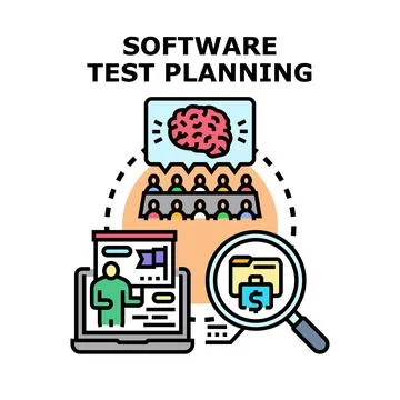 Software test planning process for quality assurance 스톡 일러스트