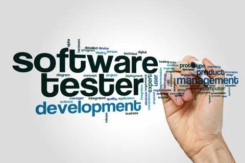 Software tester word cloud Photos