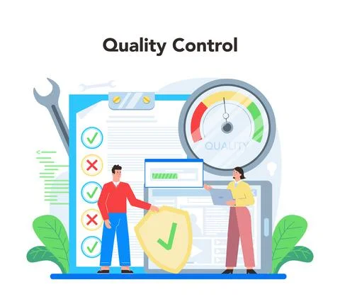 Software testing concept. Application or website code test process. Stock Illustration