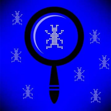 Software Testing Concept. Computer Virus. Software Testing Concept. Comput... Stock Photos