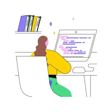 Software testing course isolated cartoon vector illustrations. Stock Illustration