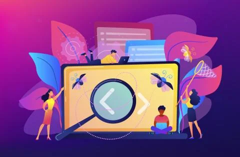 Software testing it concept vector illustration 스톡 일러스트