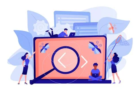 Software testing it concept vector illustration Stock Illustration